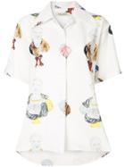 Tata Naka Hawaian Print Shirt - White