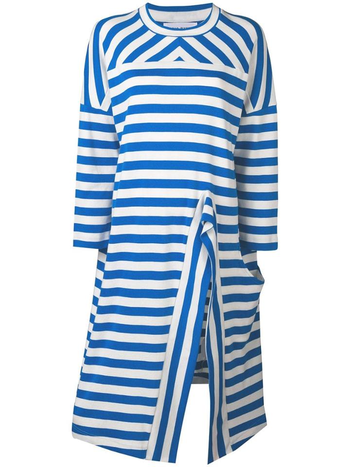 Sonia Rykiel Oversized Slit Sweatshirt - Blue
