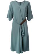 Chalayan Stepped Dress, Women's, Size: 38, Green, Viscose/acrylic