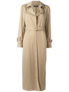 Twin-set Belted Trench Coat, Women's, Size: 48, Nude/neutrals, Polyester/viscose/spandex/elastane
