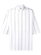 Jil Sander Striped Short-sleeved Shirt - White