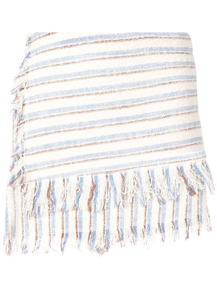 3.1 Phillip Lim Striped Flap Front Shorts - Neutrals