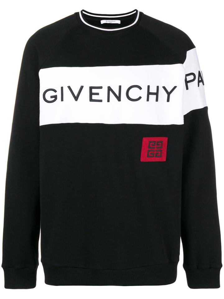 Givenchy Colour-block Logo Sweatshirt - Black