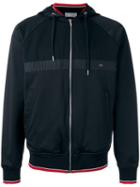 Dior Homme Striped Detail Hooded Jacket, Men's, Size: Large, Black, Polyamide/spandex/elastane/virgin Wool