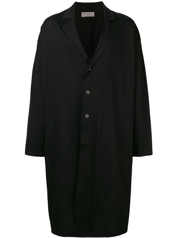 Yohji Yamamoto Classic Single-button Coat - Black
