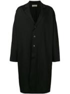 Yohji Yamamoto Classic Single-button Coat - Black