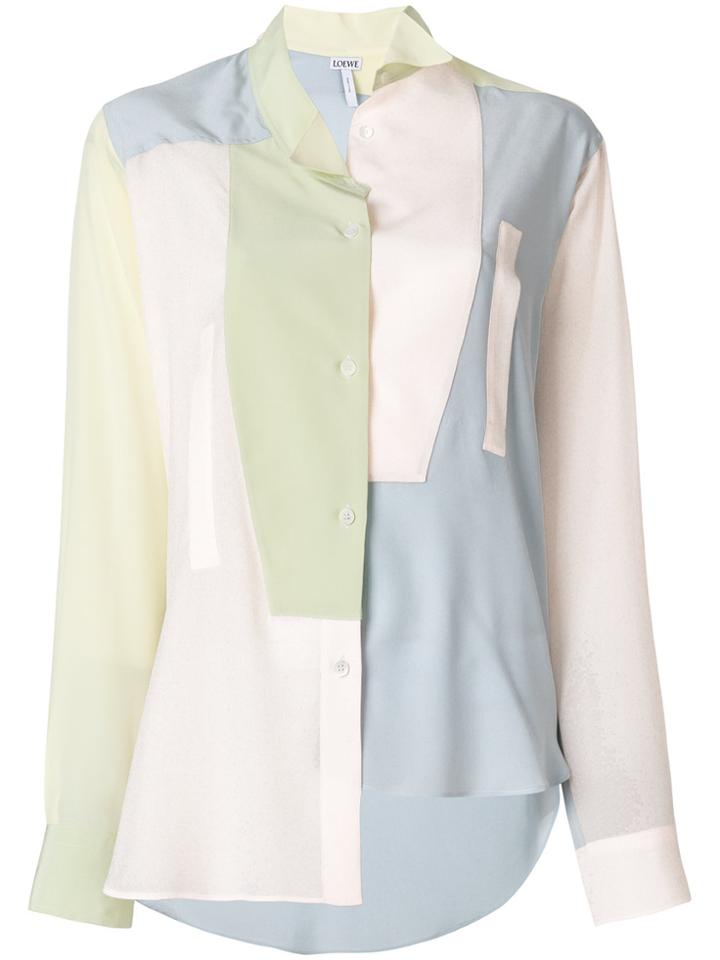 Loewe Asymmetric Oversized Shirt - Multicolour