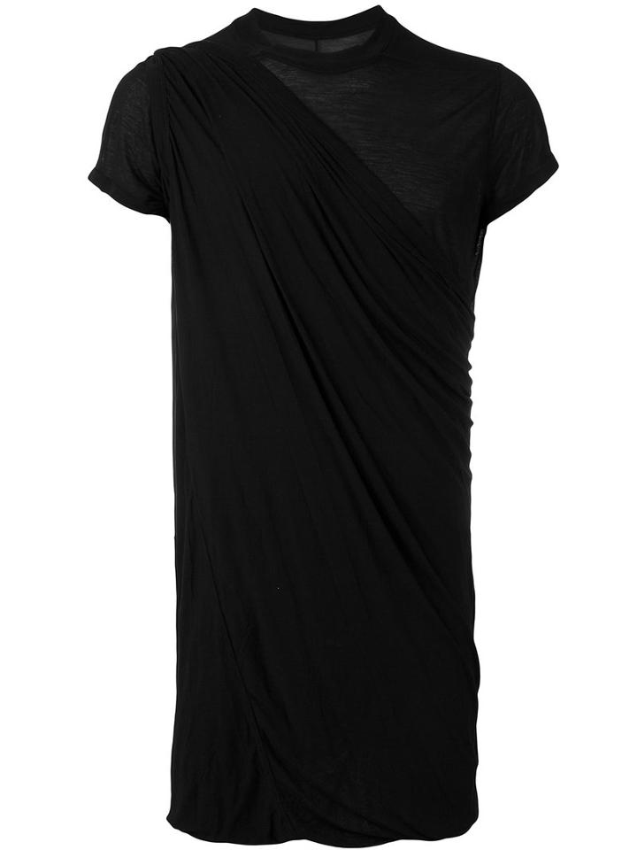 Long T-shirt - Men - Viscose - L, Black, Viscose, Rick Owens Drkshdw