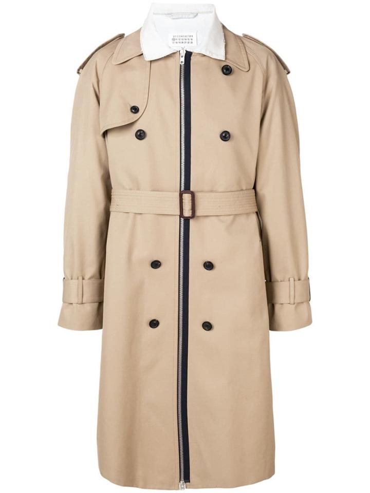 Maison Margiela Belted Trench Coat - Neutrals