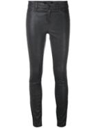 J Brand - Platinum Skinny Trousers - Women - Lamb Skin - 25, Grey, Lamb Skin