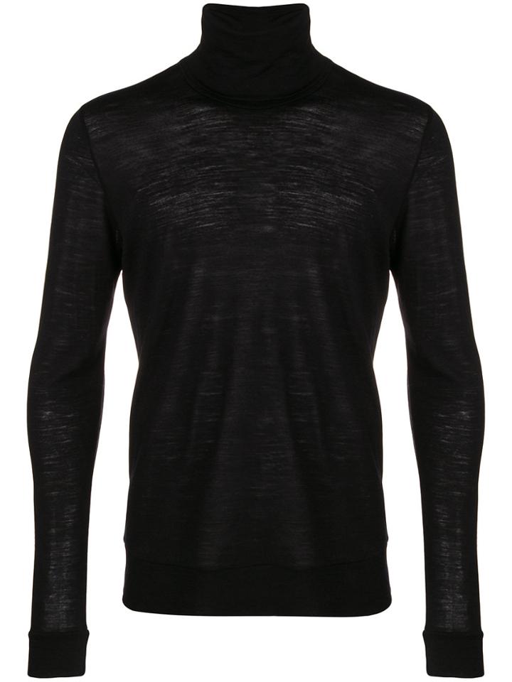 Nuur Roll Neck Sweater - Black