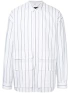 Juun.j Striped Oversized Shirt - White