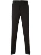 Brioni - Slim Fit Pocket Trousers - Men - Spandex/elastane/virgin Wool - 52, Black, Spandex/elastane/virgin Wool