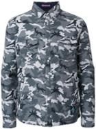 Guild Prime Camouflage Padded Shirt Jacket, Men's, Size: 3, Grey, Cotton