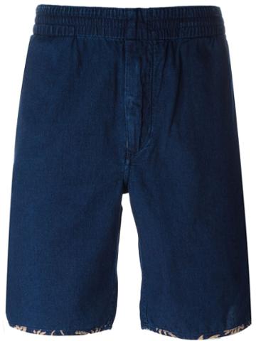 Paul Smith Red Ear Contrast Trim Denim Bermudas