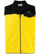 Gcds Colour Block Fleece Vest - Yellow