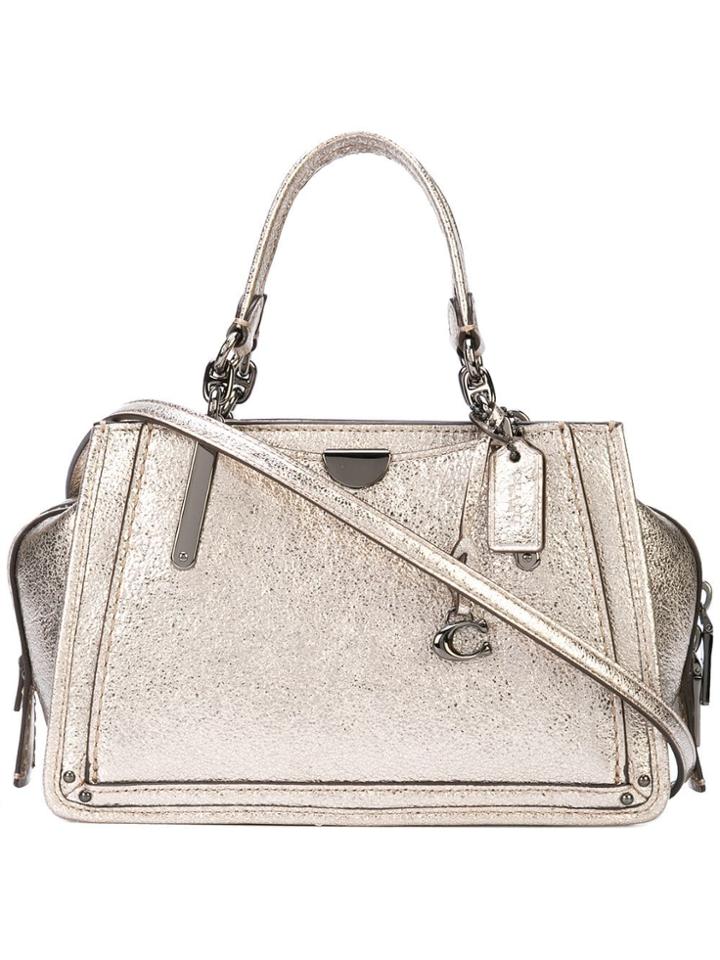 Coach Dreamer 21 Metallic Bag - Silver
