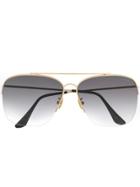 Retrosuperfuture Nazionale Aviator Sunglasses - Gold