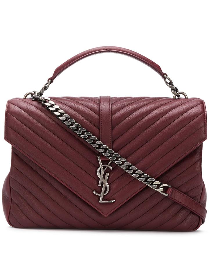 Saint Laurent Collège Medium Bag - Red