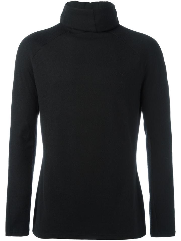 D.gnak Roll Neck Jumper, Men's, Size: 50, Black, Polyester/spandex/elastane/rayon