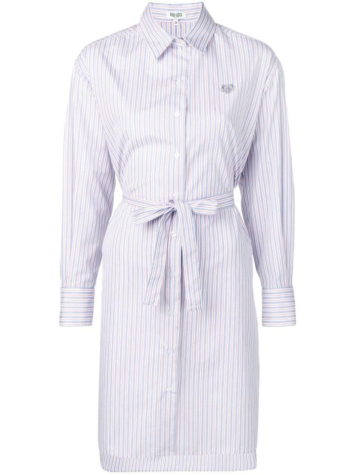 Kenzo Striped Shirt-style Dress - Blue