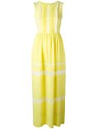 P.a.r.o.s.h. Anja Dress, Size: Xs, Yellow/orange, Acetate/silk/cotton/polyamide