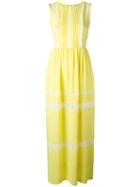 P.a.r.o.s.h. Anja Dress, Size: Xs, Yellow/orange, Acetate/silk/cotton/polyamide