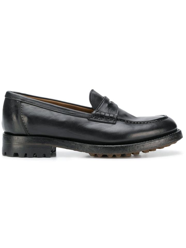 Silvano Sassetti Classic Penny Loafers - Black