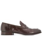 Alberto Fasciani Weathered Penny Loafers - Brown