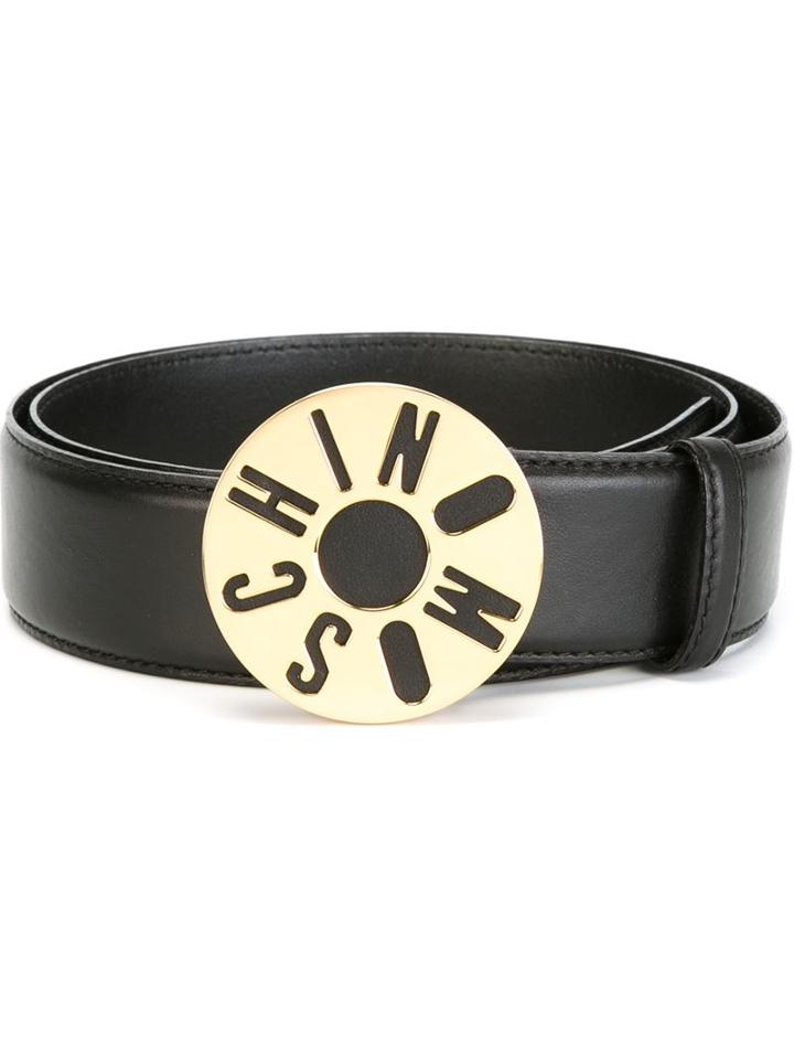 Moschino Logo Disc Belt
