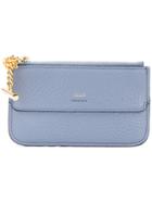 Chloé Logo Zipped Wallet - Blue