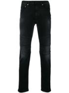 Neil Barrett Slim Fit Biker Jeans - Black
