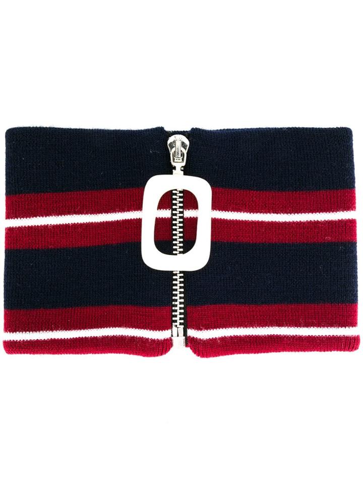 Jw Anderson Zipped Removable Collar - Blue