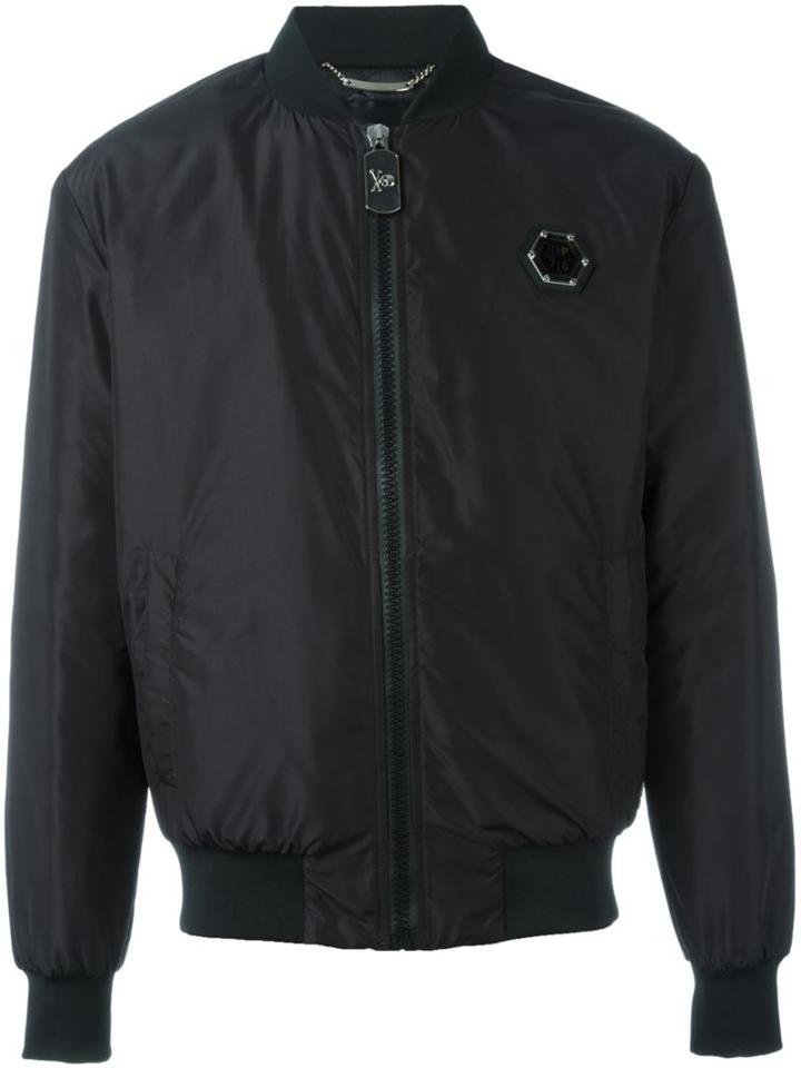Philipp Plein Skull Print Bomber Jacket