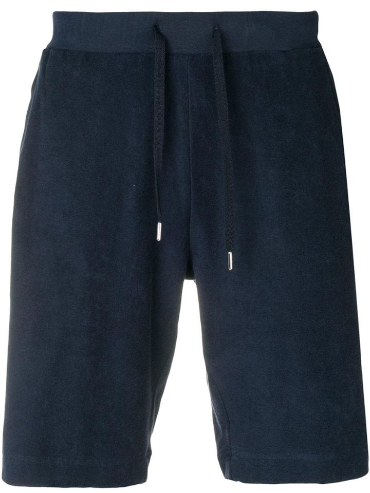 Sunspel Drawstring Waist Shorts - Blue
