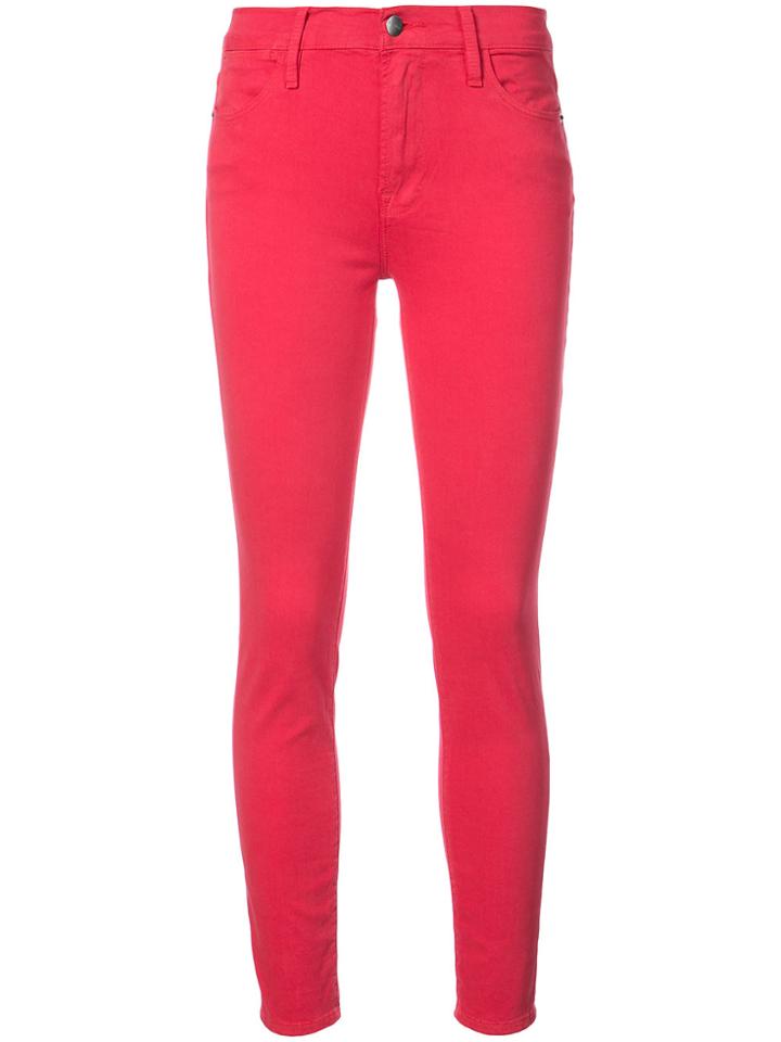 Frame Denim Jean Skinny Jeans - Red