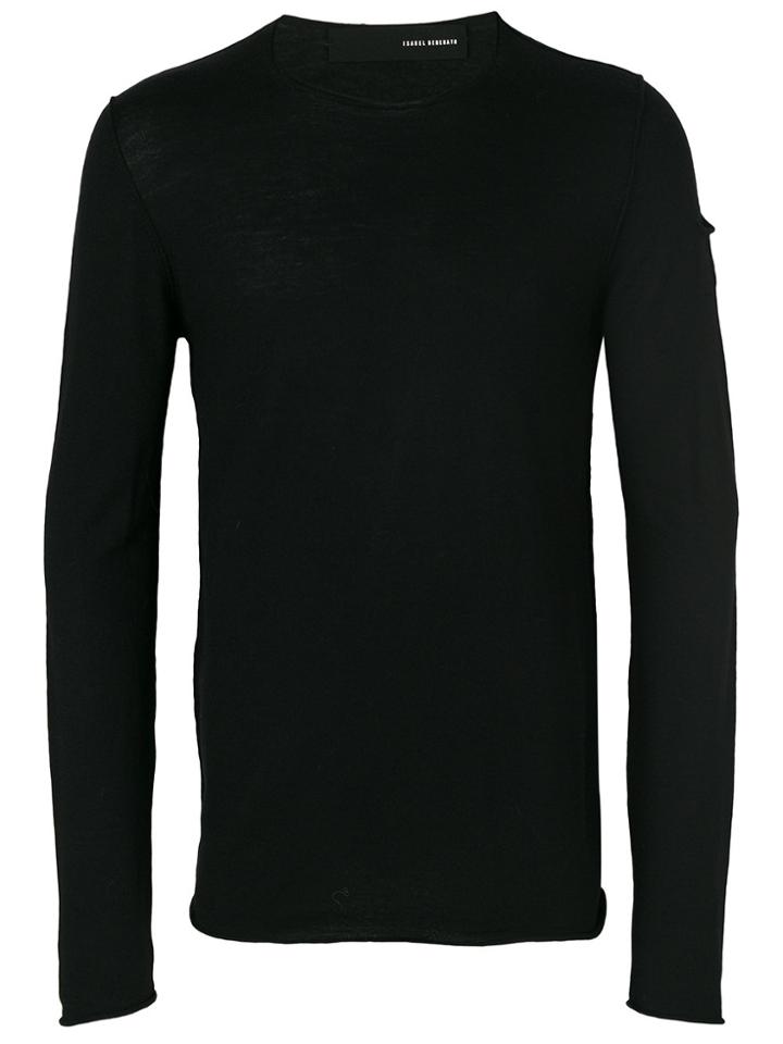 Isabel Benenato Crew Neck Jumper - Black