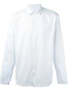 Sunnei Striped Shirt, Men's, Size: Small, White, Cotton