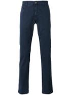 Jacob Cohen Academy Slim Fit Chinos, Men's, Size: 34, Blue, Cotton/spandex/elastane