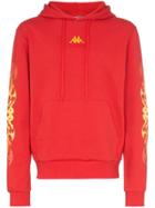 Charm's Flame Printed Hoodie - Red