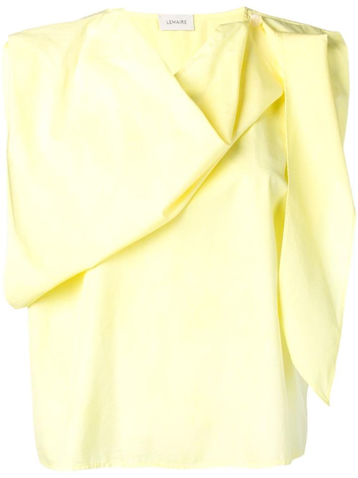 Lemaire Draped Sleeveless Top - Yellow