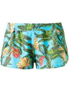 Blue Man Printed Shorts, Women's, Size: P, Lyocell