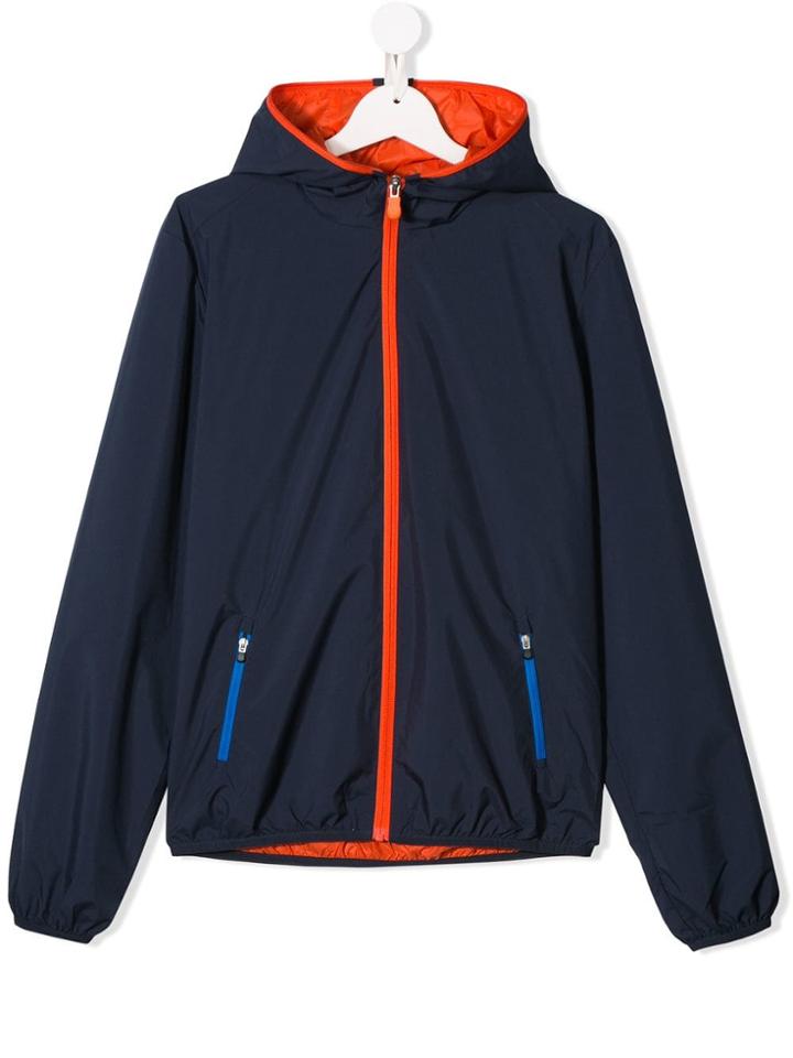 Save The Duck Kids Hooded Shell Jacket - Blue