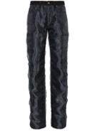 Y/project Straight Leg Jeans With Organza - Black