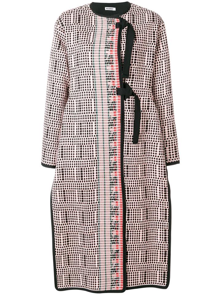 Jil Sander Woven Coat - Pink & Purple