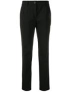 Dolce & Gabbana Cropped Slim-fit Trousers - Black