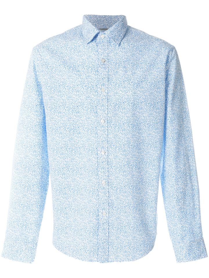 Michael Michael Kors Small Floral-print Shirt - Blue