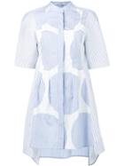 Stella Mccartney Short Sleeve Shirt Dress, Women's, Size: 38, Blue, Cotton
