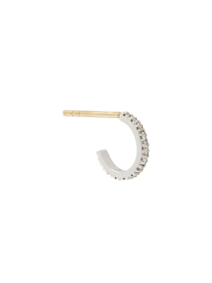 Maria Black 'lorin Blanc' Hoop Diamond Earing, Women's, Metallic