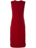 Joseph Fitted Midi Dress, Women's, Size: 40, Red, Acetate/polyester